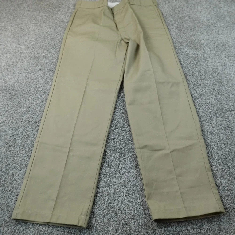 NEW Dickies Pants Mens 40X32 Beige Tan Brown 874 Chino Trouser Flat Front Work